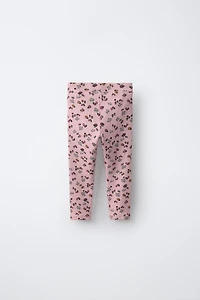 LEGGING CÔTELÉ IMPRIMÉ À FLEURS