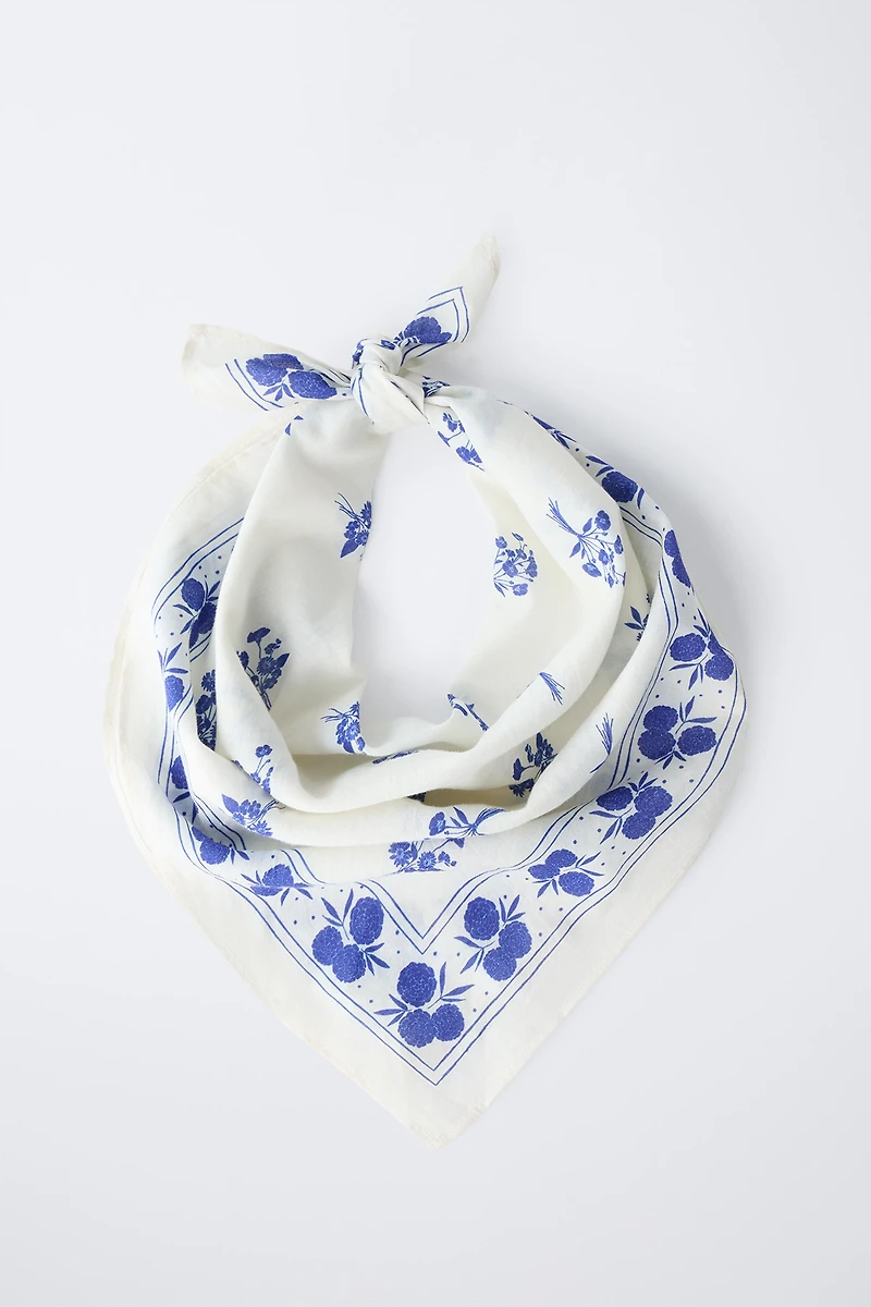 BANDANA CARRÉE FLEURS