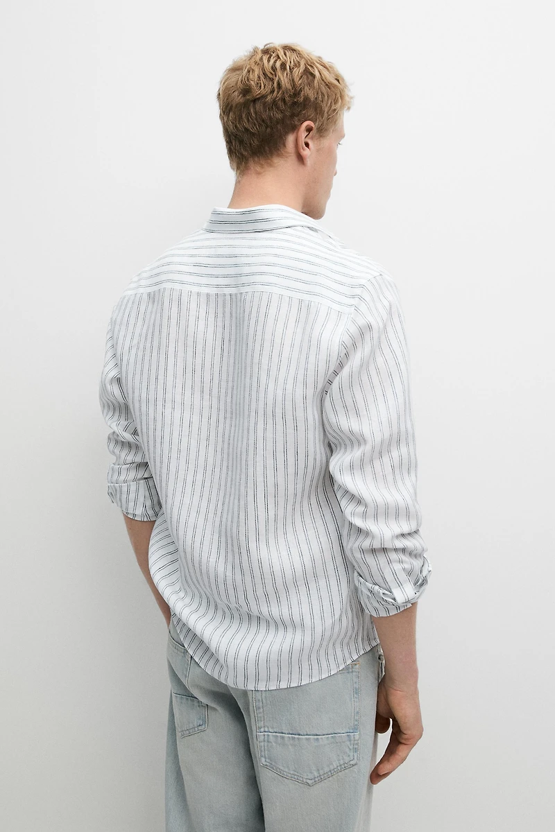 100% linen regular fit shirt