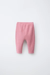 PANTALON EN MAILLE AVEC DÉCOR PAPILLON