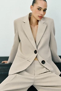 PANTALON DROIT À PINCES