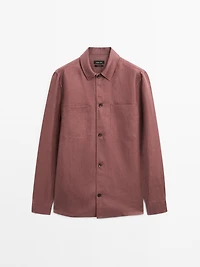 Surchemise poches 100 % lin