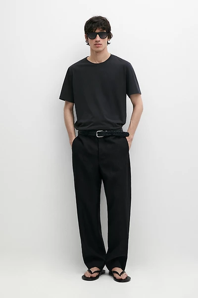 100% cotton T-shirt with shoulder detail