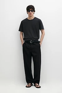 100% cotton T-shirt with shoulder detail