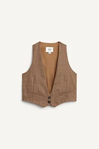LIMITED EDITION PLAID WOOL VEST