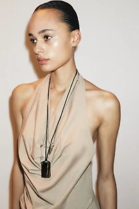 DYED EFFECT HALTER TOP