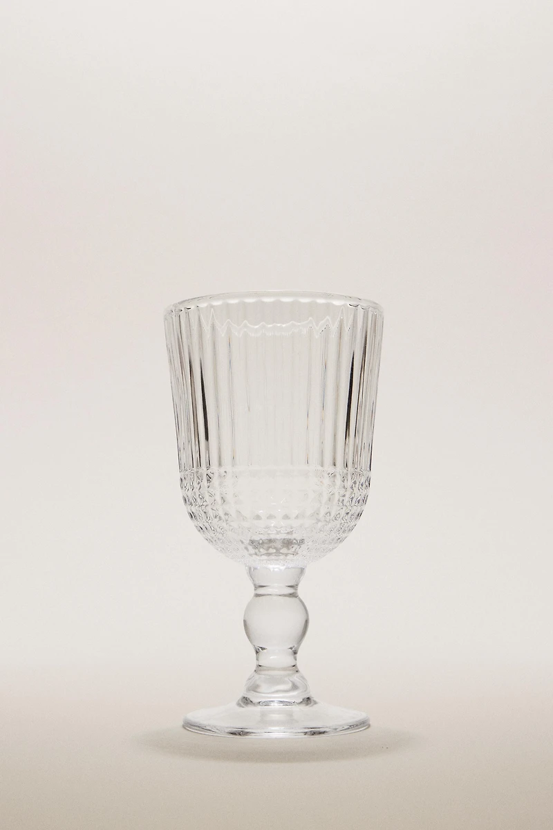 VERRE À PIED RELIEF