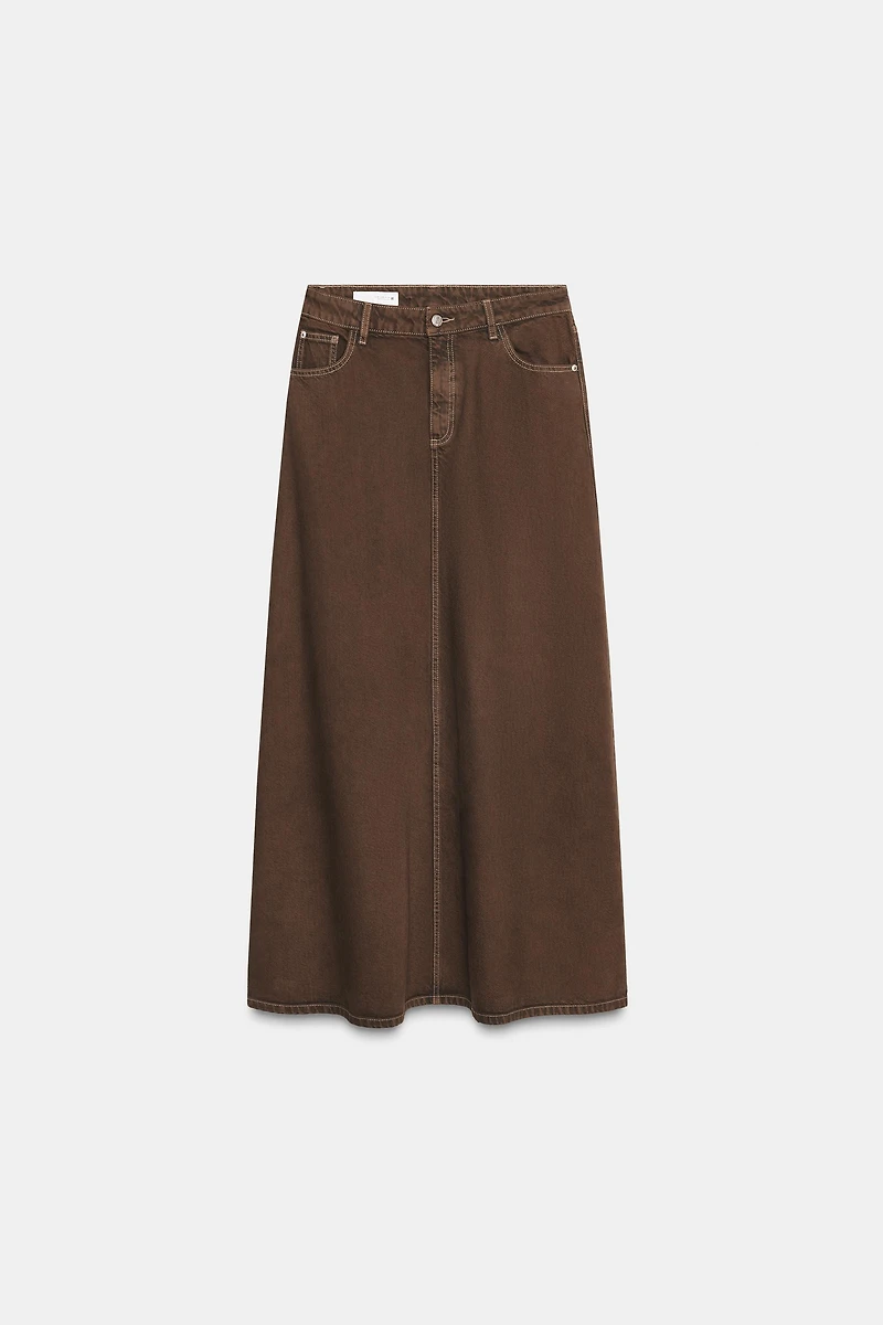 JUPE MIDI EN JEAN Z1975