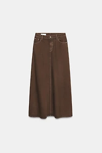 JUPE MIDI EN JEAN Z1975
