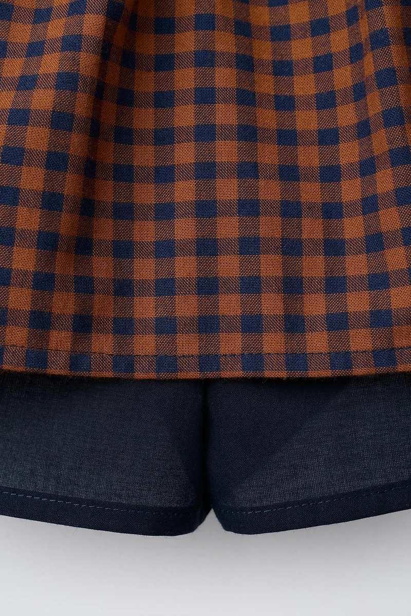 PLAID SKORT