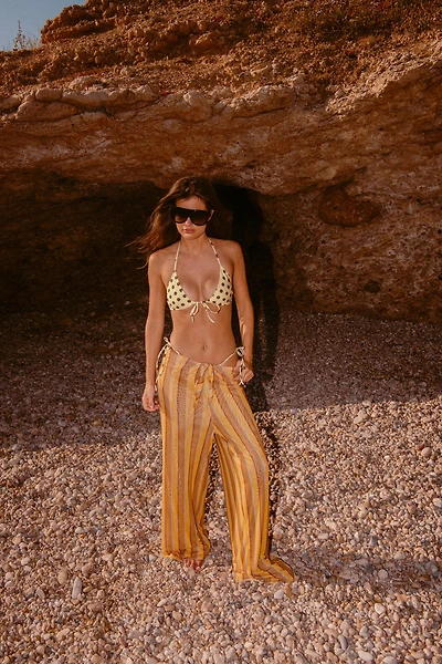 STRIPED TULLE PAREO PANTS
