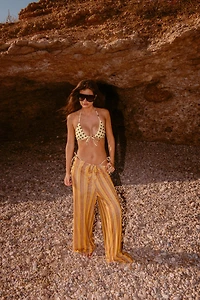 STRIPED TULLE PAREO PANTS