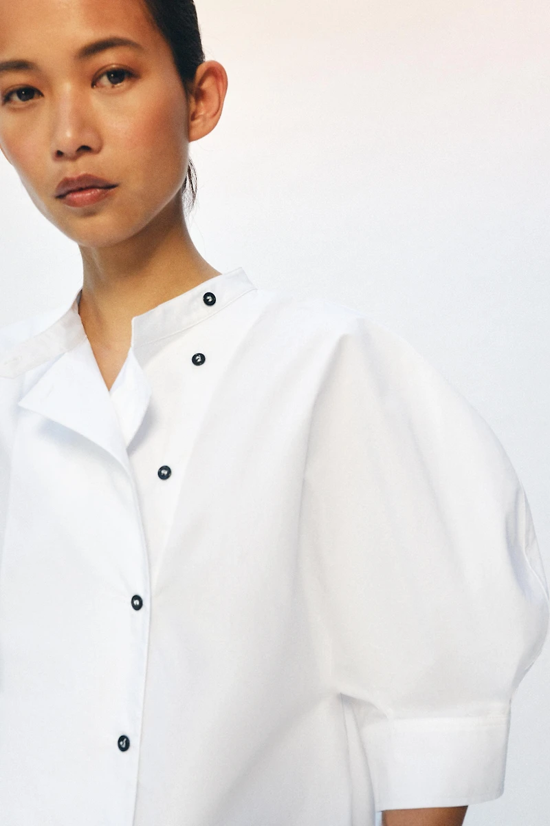 ZW COLLECTION BUTTON POPLIN SHIRT