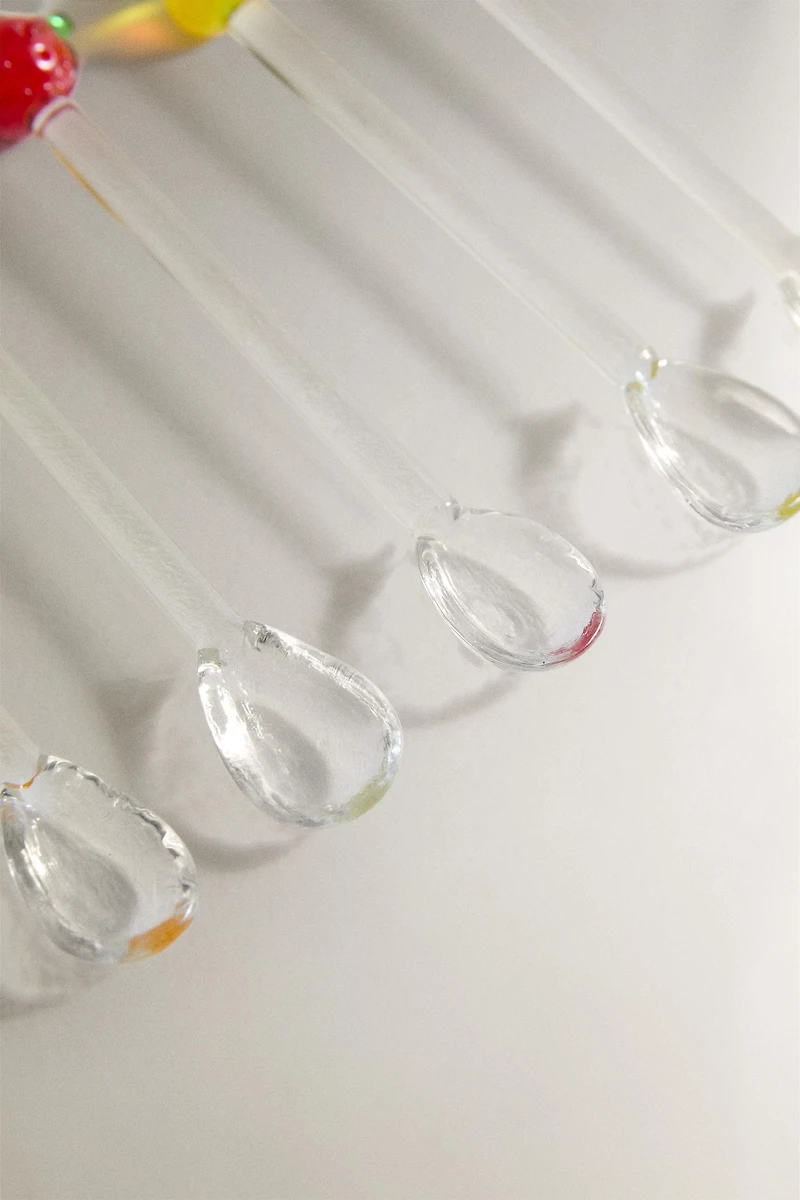 PACK OF FRUIT GLASS DESSERT SPOONS (PACK OF 6)