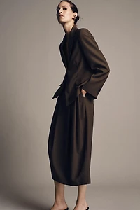 PLEATED SKIRT WITH WOOL ZW COLLECTION