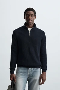PULL COL CHEMINÉE ZIP