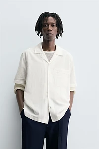 RELAXED FIT TEXTURED SHIRT