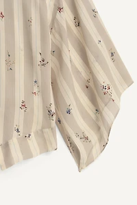 LIMITED EDITION FLORAL STRIPED BLOUSE