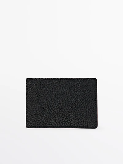 Nappa leather landscape wallet