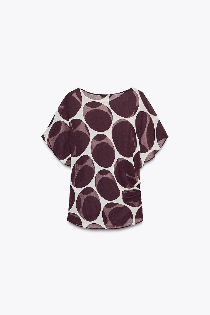 SHEER POLKA DOT TOP