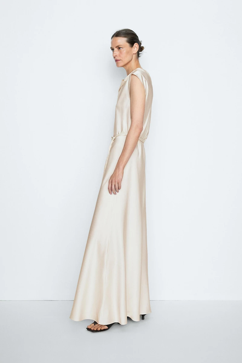 Robe fluide décolleté drapé - STUDIO