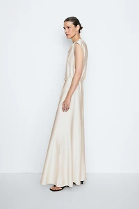 Robe fluide décolleté drapé - STUDIO