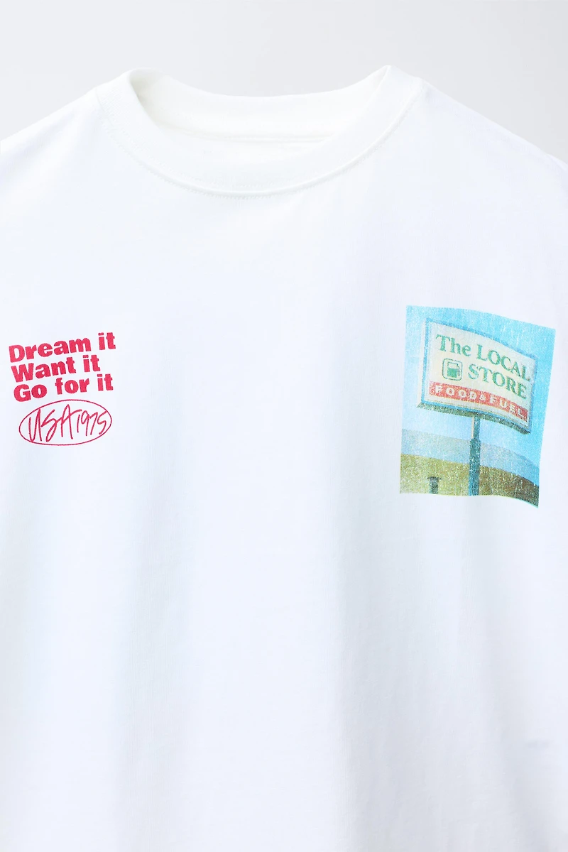 GAS STATION PRINT T-SHIRT