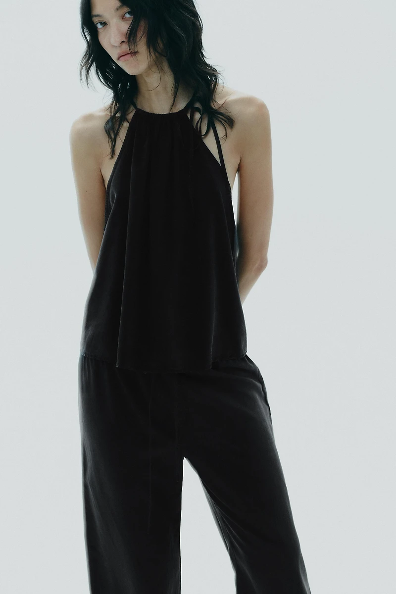 FLOWY CROP PANTS