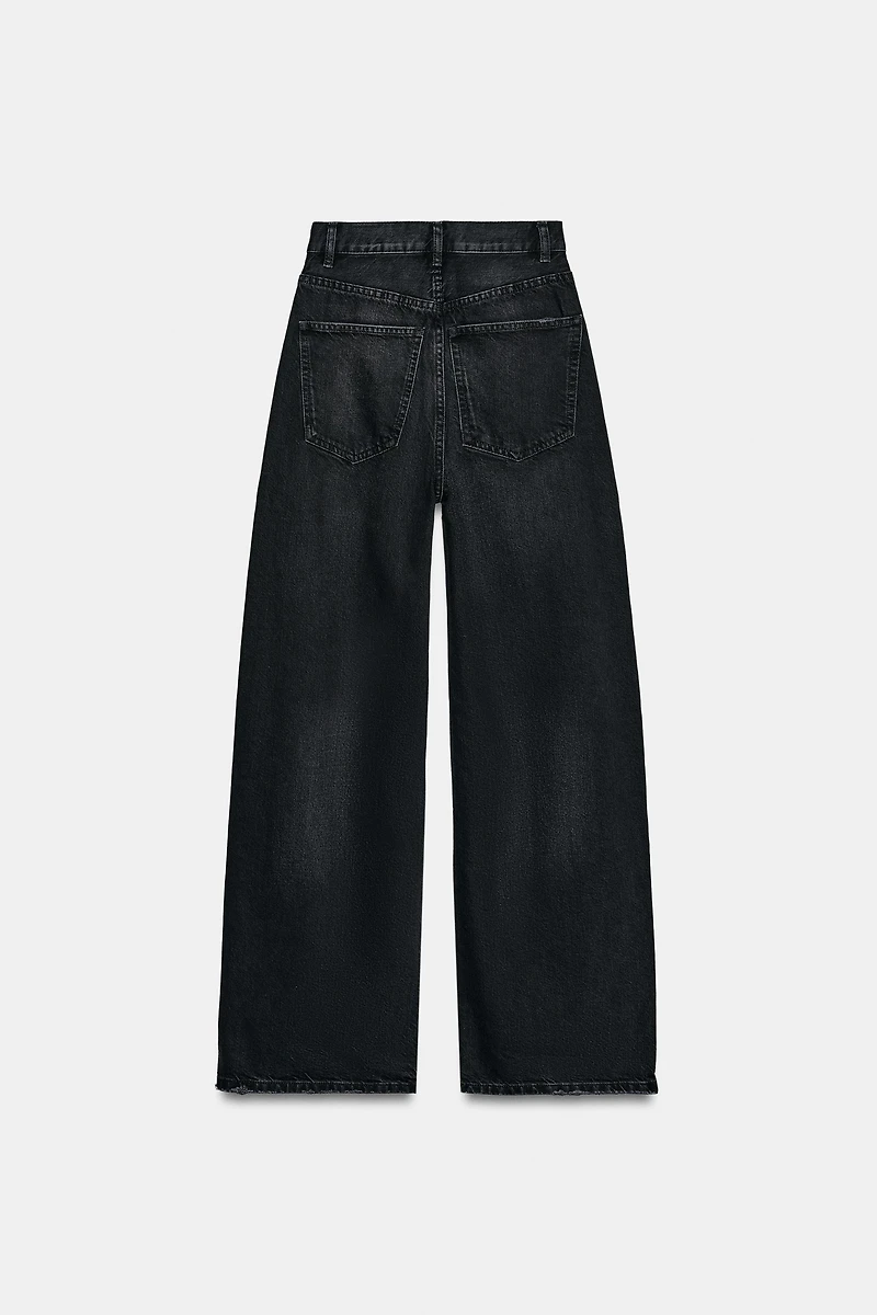 TRF EXTRA WIDE LEG HIGH-WAIST JEANS