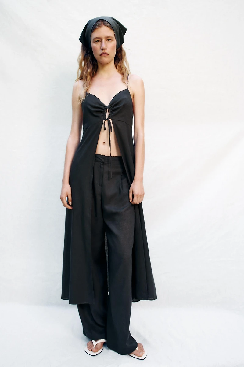 TOP LONG STYLE LINGERIE AVEC LIN