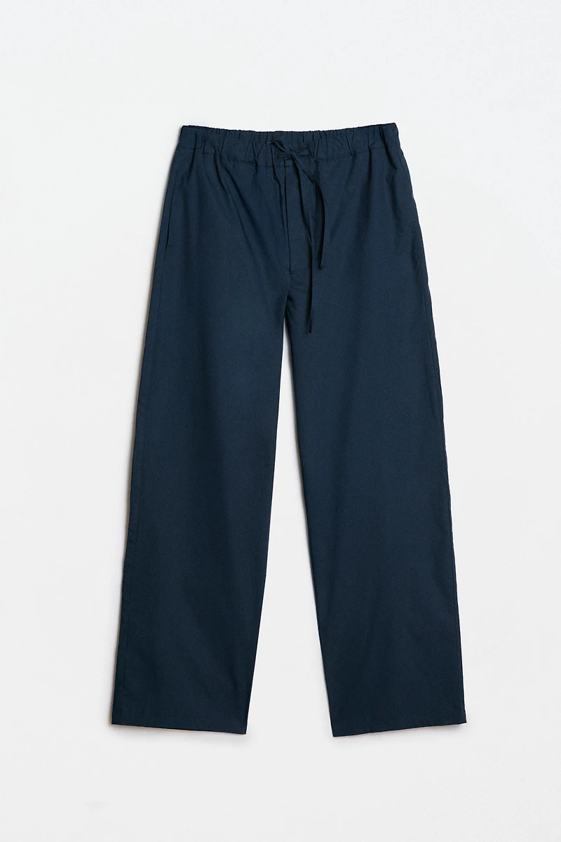 COTTON POPLIN TROUSERS