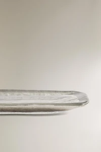 PLAT VERRE FILET DORÉ