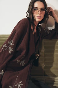 EMBROIDERED LINEN KIMONO ZW COLLECTION