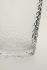HAMMERED GLASS TUMBLER