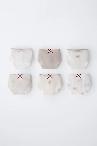 6-14 YEARS / SIX-PACK OF PUPPY UNDERWEAR
