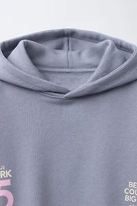 STRIPED HOODIE SWEATSHIRT