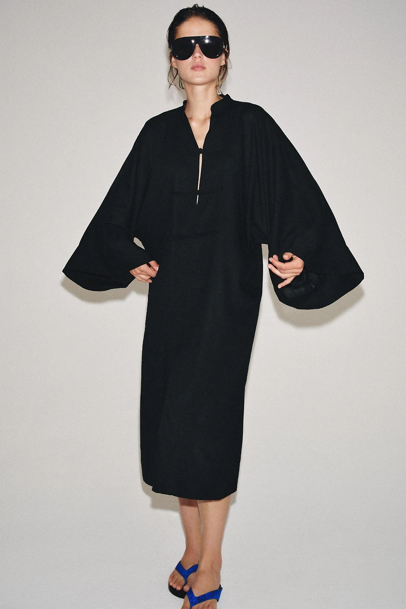 ROBE TUNIQUE À BRANDEBOURGS ZW COLLECTION