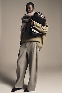 ZW COLLECTION HERRINGBONE BALLOON PANTS