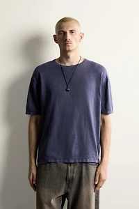 TEXTURED KNIT T-SHIRT