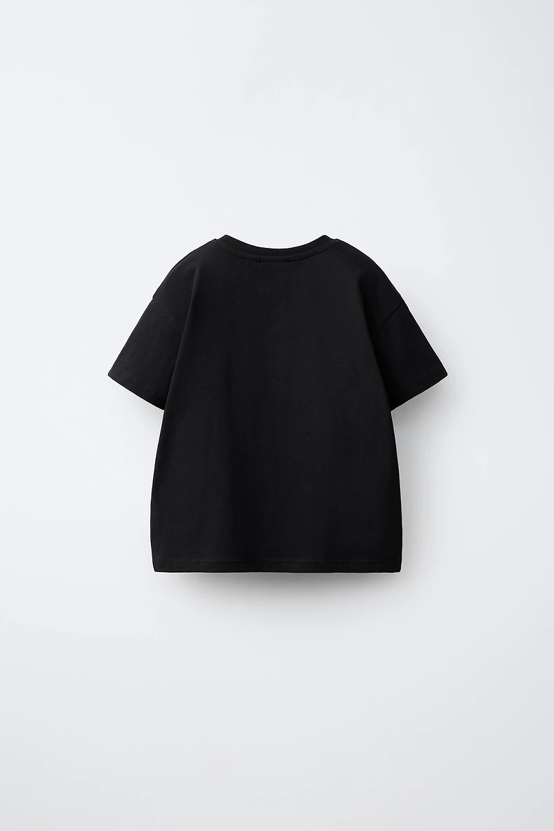 EMBROIDERED HEART PLAIN T-SHIRT