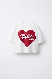 HEART PRINT T-SHIRT