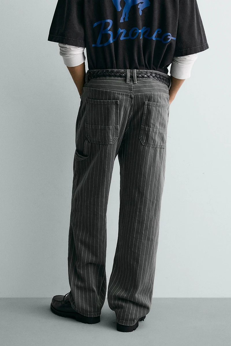 PANTALON BAGGY FIT RAYURES