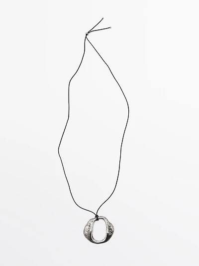 Abstract metal necklace