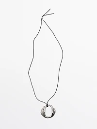 Abstract metal necklace