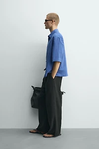 BOX-FIT TEXTURED SHIRT
