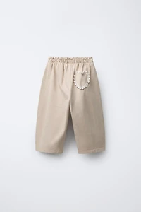 PANTALON BAGGY DÉTAIL CROCHET