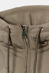 VESTE REMBOURRÉE À CAPUCHE DÉPERLANTE