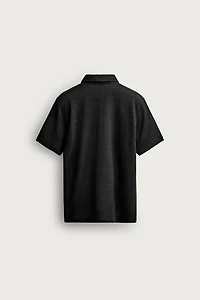 HEMP-VISCOSE REGULAR FIT POLO SHIRT