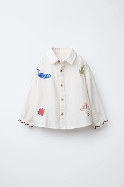 EMBROIDERED SHIRT