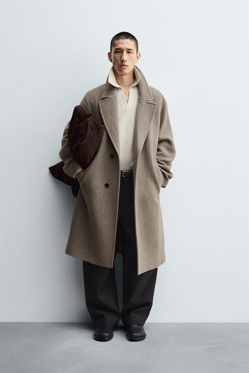 RELAXED FIT WOOL COAT